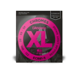 D'ADDARIO ECB81-5 - Jeu basse 5 cordes, light, 45-132, Long Scale