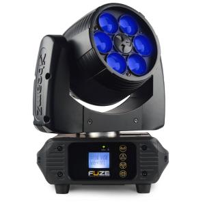 BeamZ FUZE610Z - Lyre wash à led, 6 x 10 W Zoom, set de 2 + Flight