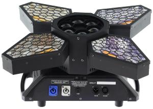 ALGAM LIGHTING - VINTAGE-FLOWER Projecteur rotatif multi-effet à LED